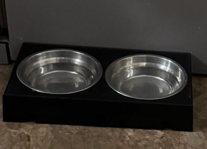 Niubya Elevated Dog Bowls with 2 Stainless Steel Dog Food Bowls, Raised Dog Bowl Adjusts to 5 Heights (3.15", 8.66", 9.84",11.02", 12.2") for Small Me