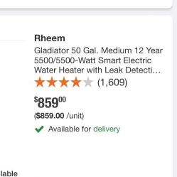 Water Heater-Performance Platinum Electric Water Heater