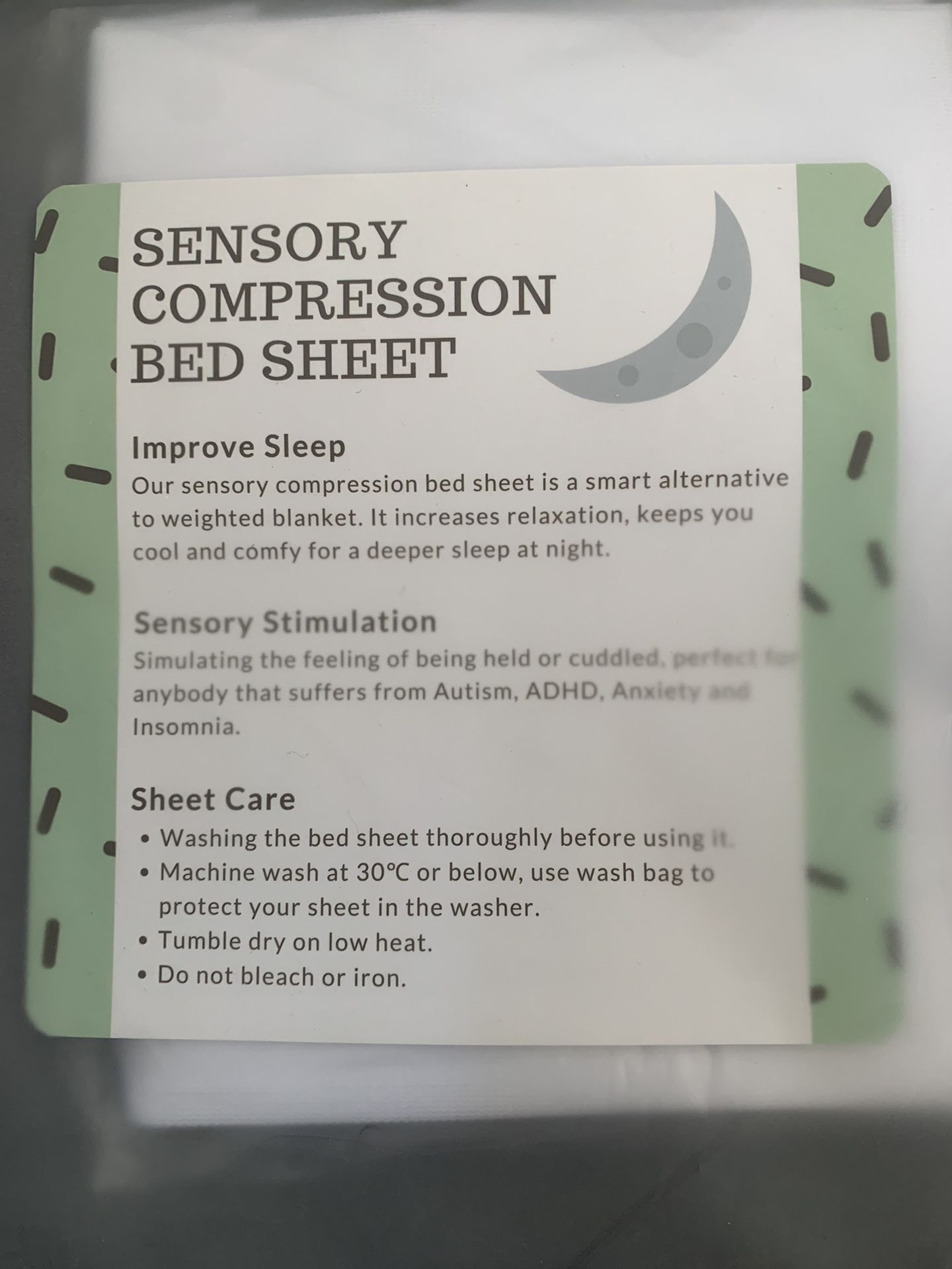2 Sensory Compression Bed Sheet. Twin size