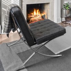 Chair With Matching Ottoman