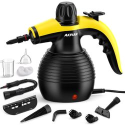 Handheld Steam Cleaner, Steamer for Cleaning, Multipurpose Portable Steam Cleaners for Home Use with Safety Lock and 10 Accessory Kit to Remove Grime,