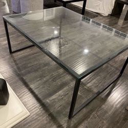 Large Glass Coffee Table (I Think From Pottery Barn)