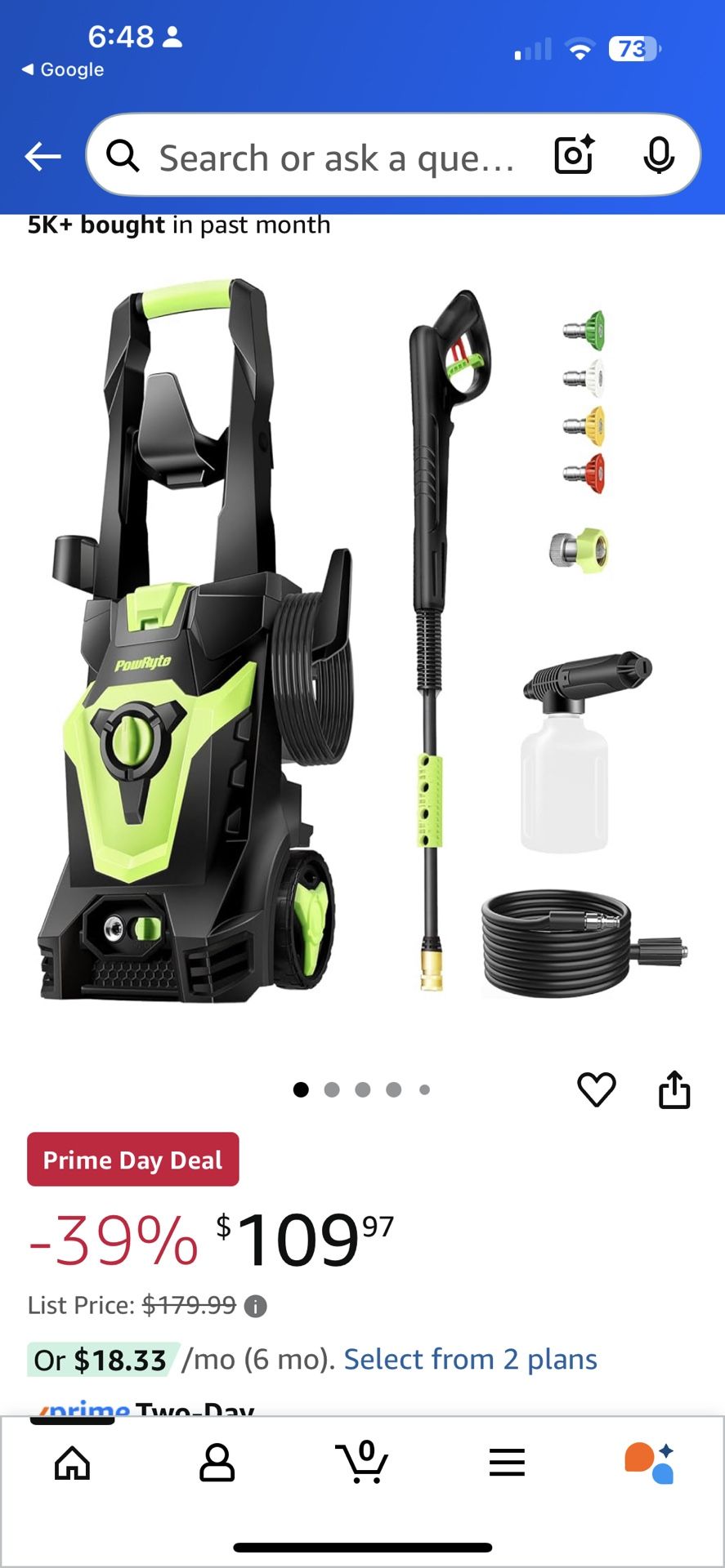 Pressure Washer 3800 Psi (brand New)