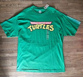 NEW TEENAGE MUTANT NINJA TURTLES GREEN ADULT UNISEX (XL SIZE) 24"X31" GREEN T-SHIRT