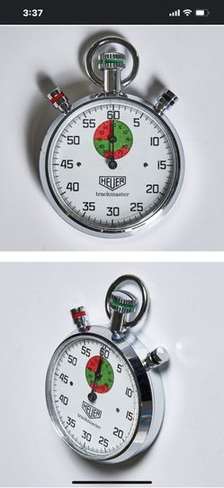 HEUER trackmaster ストップウォッチHS8037 Heuer Trackmaster HS8037 Stopwatch White Vintage Used From