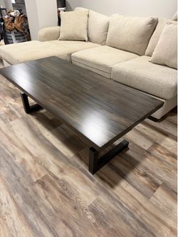 acacia wood butcher block stained coffe table