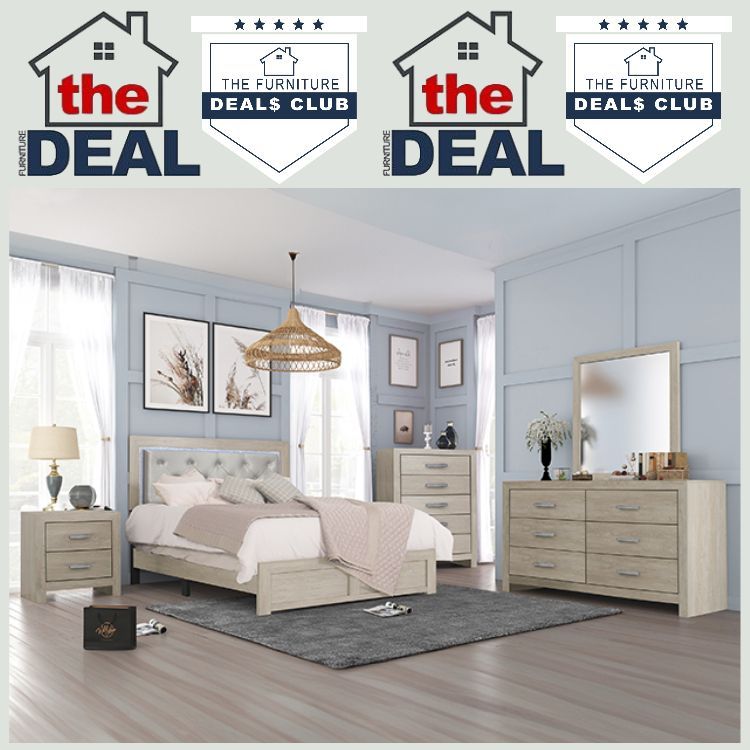 4-PC BEDROOM SET: BLOW OUT SALE! KING SIZE AVAILABLE