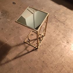 Mirrored Side Table