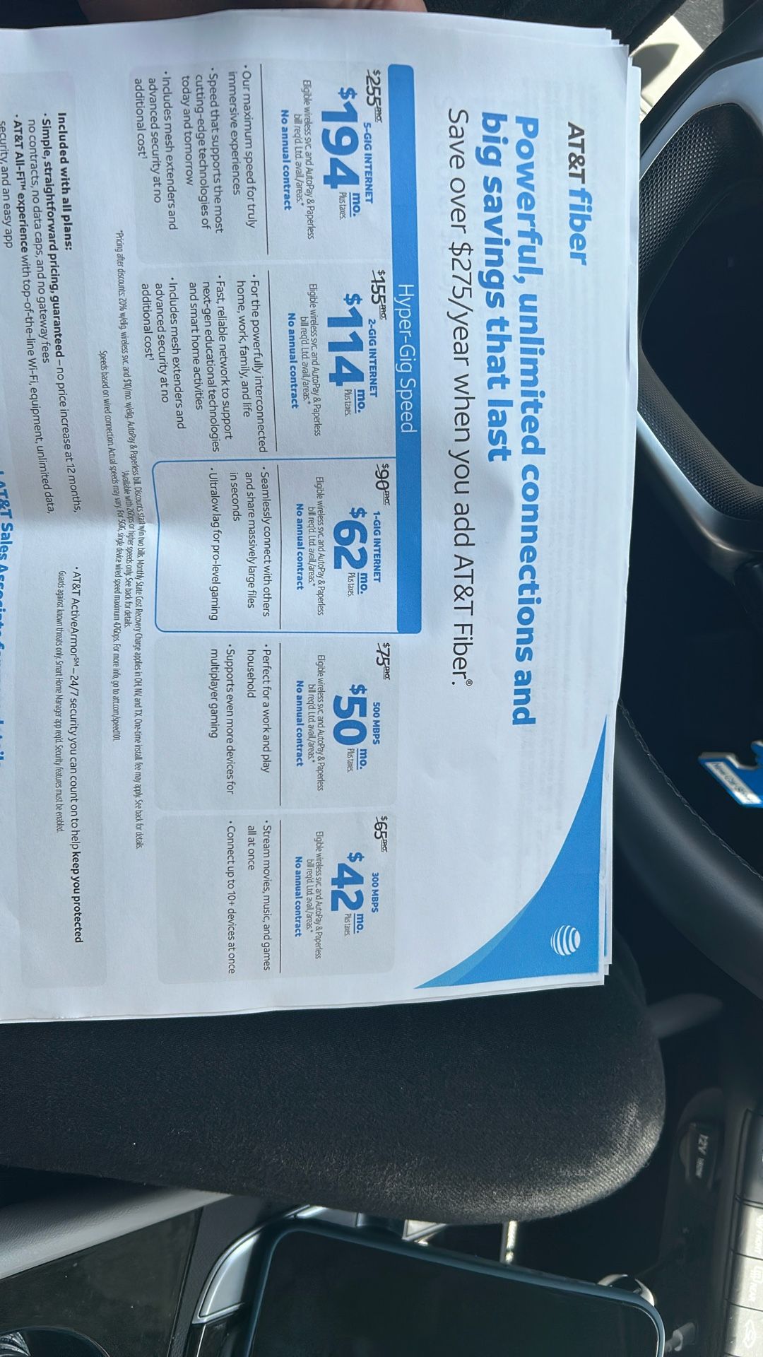 AT&T fiber Internet