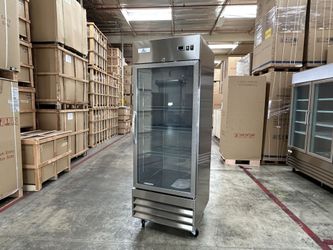 NSF Glass Door Stainless Steel Commercial Freezer CFD-1FFGSS