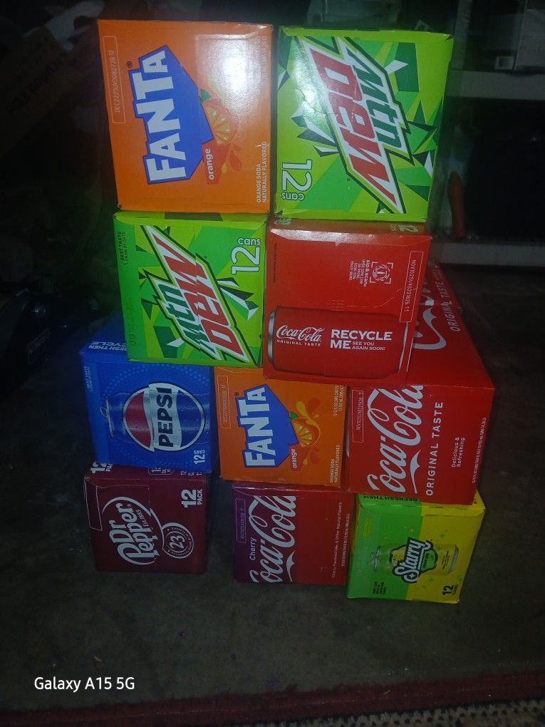 12 Packs Sodas 
