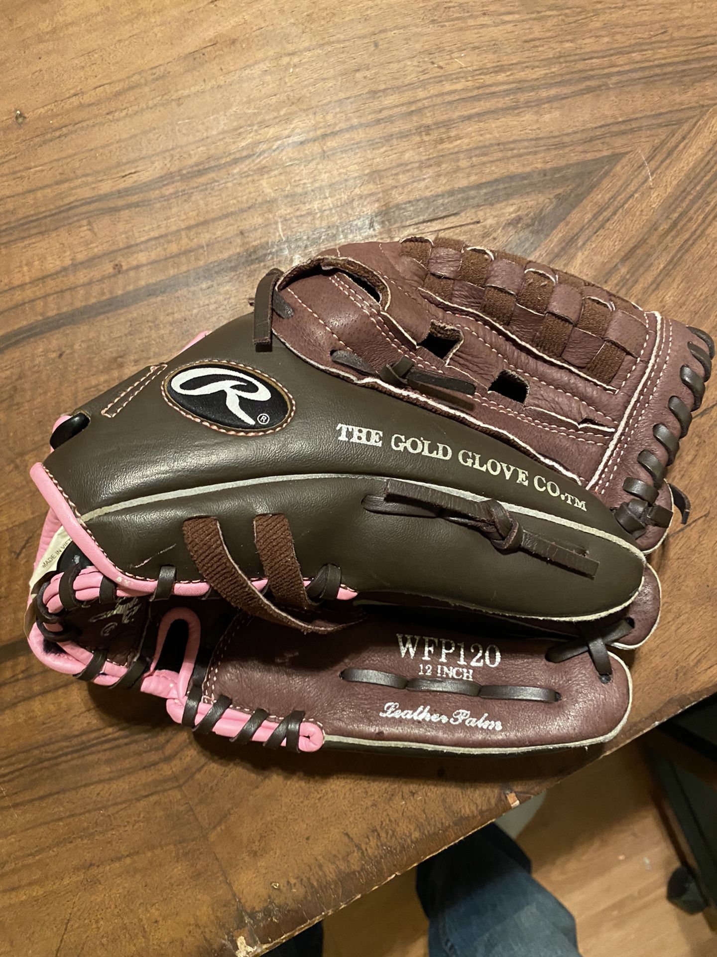 Rawlings Girls Leather Baseball Glove 