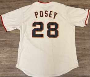 San Francisco Giants #28 Buster Posey 2010’s jersey. Majestic Apparel Mens Size: Large. Some small stains. Still in excellent Condition! SALE $40.00