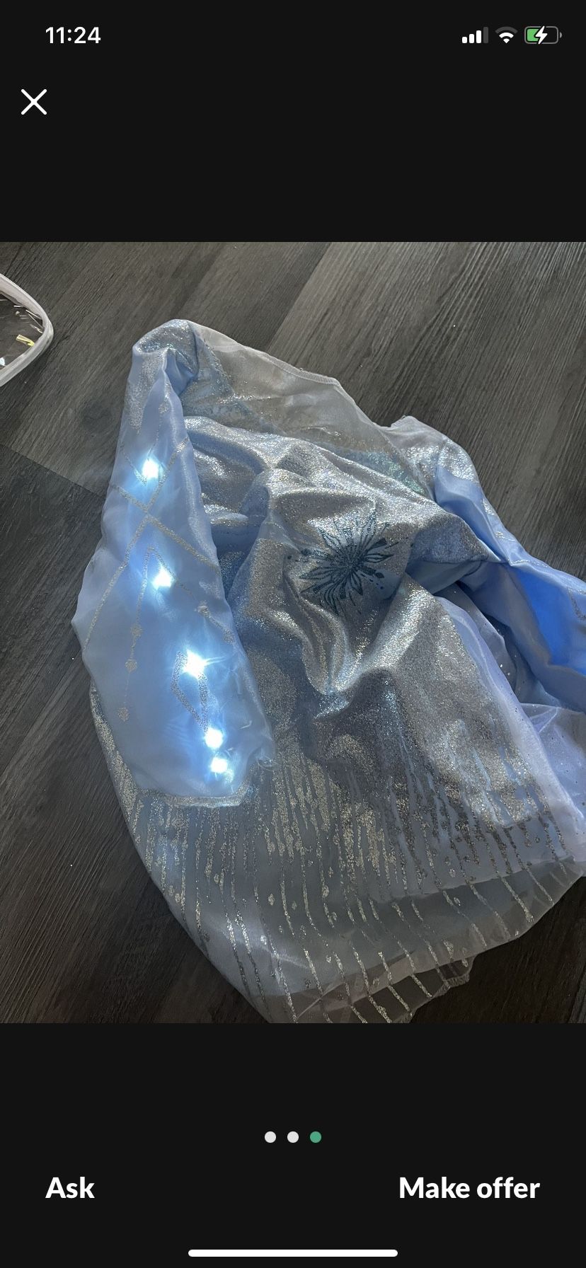 Girls Costume Dress Elsa Frozen Princess Disney
