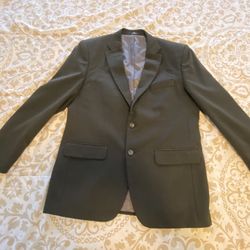 Two piece suit with button-up shirt