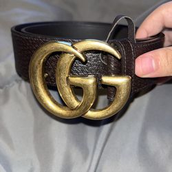 brown leather gucci belt 
