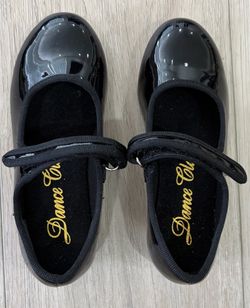 Dance Class Mary Jane Strap TAP SHOES MJ100 Black