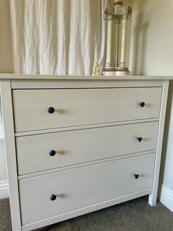 IKEA HEMNES Dresser + 2 Nightstands Set - White - $200