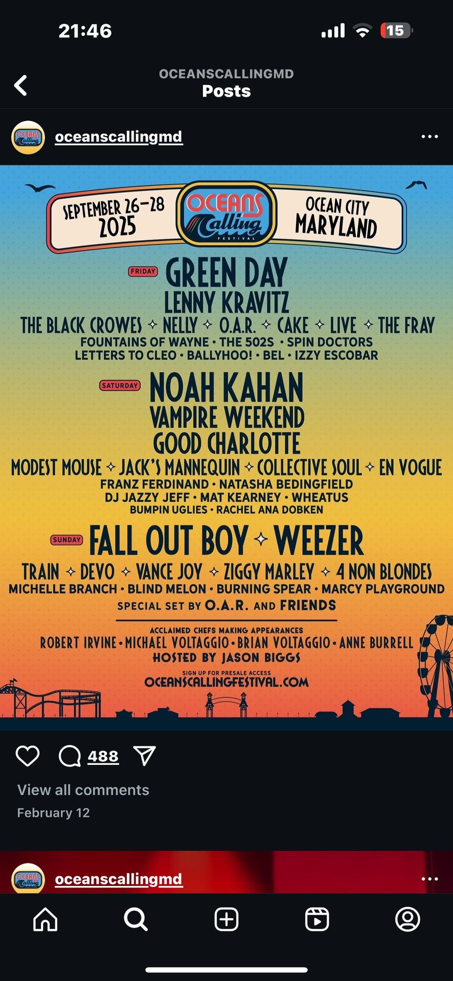 Concert Passes Oceans Calling