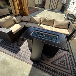Outdoor furniture set.
