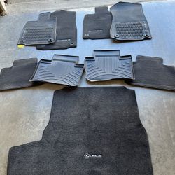 Lexus IS 2014-2020 OEM Carpet and All Weather Floor And Trunk Mats