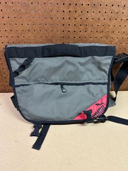 PUMA Messenger Bag Gray Black Shoulder Laptop Travel Bag