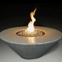 Concrete Fire Bowls Pool Side 
