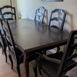 Wooden Dining Table And Chairs