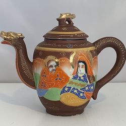 Vintage Satsuma Style Dragon Teapot 