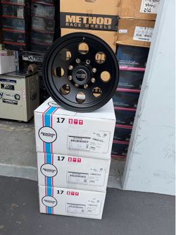 4 Wheels 17 Inch Black Rims American Racing Baja AR172 AR1727970B 8x170 Lug 17x9