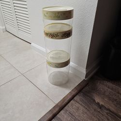 Vintage Pyrex Glass Canister Set