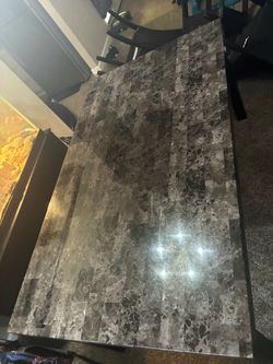 Beautiful Marble-Style Dining Table ❤️