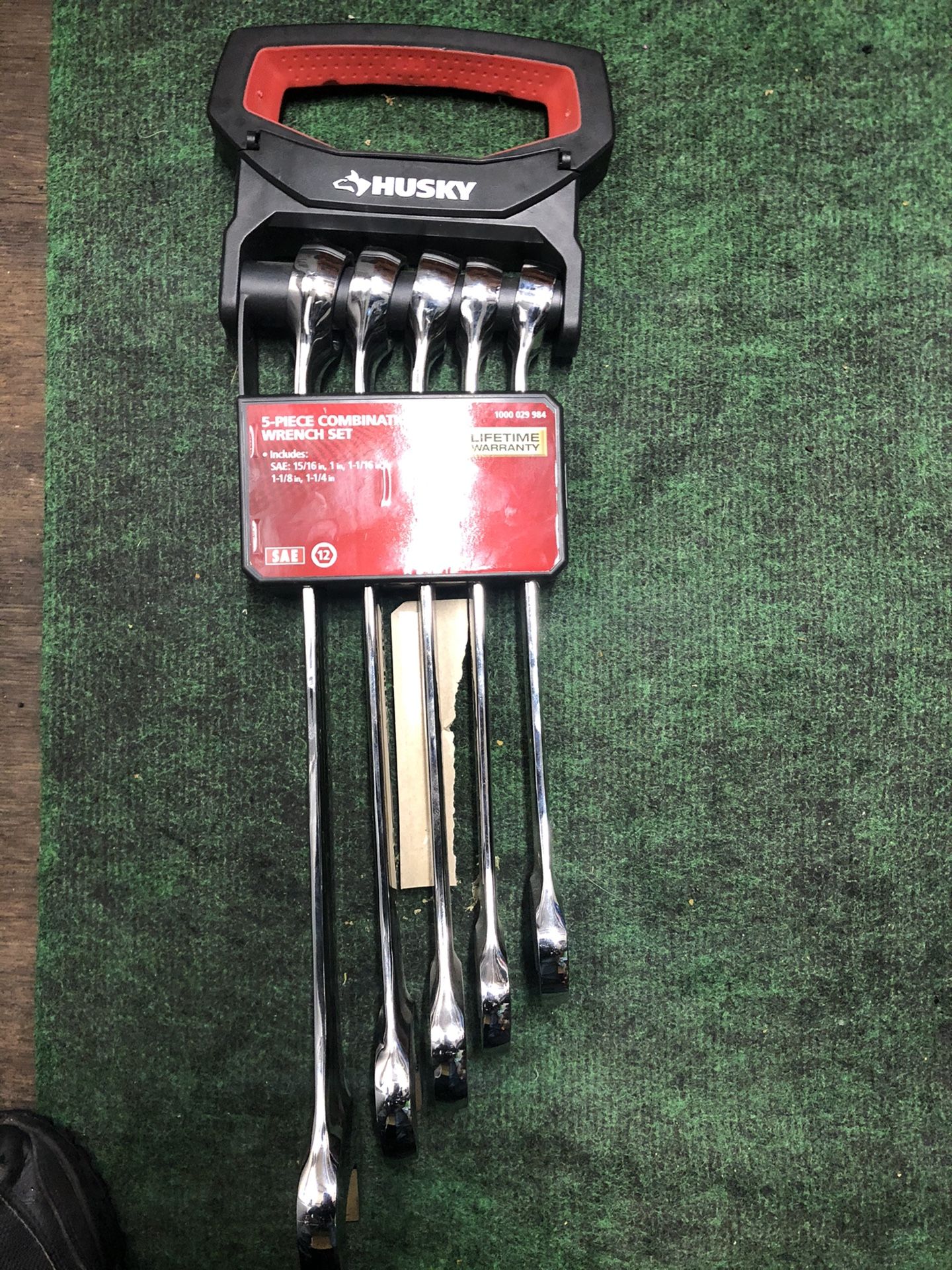 Husky SAE X-Large Combination Wrench Set (5-Piece)