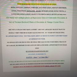 Massive Vintage & Antique China Sale & Much More. Impressive Sale