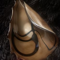 Art Glass Shell - Curved Glass Dish / Bowl