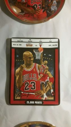Michael Jordan 25,000 points plate