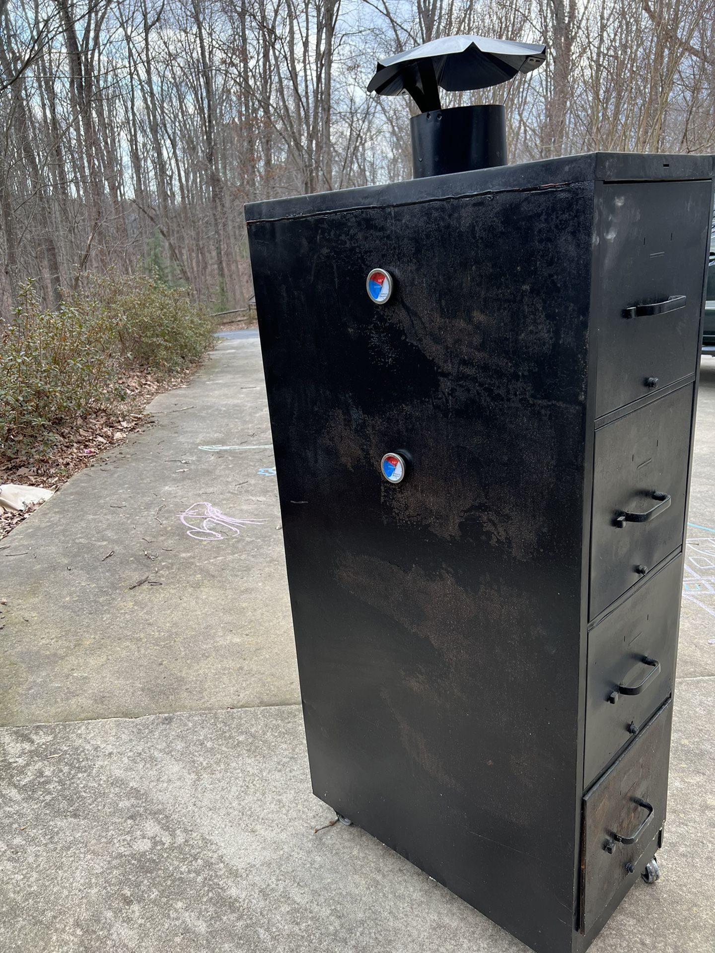 Custom Filing Cabinet Smoker / Grill
