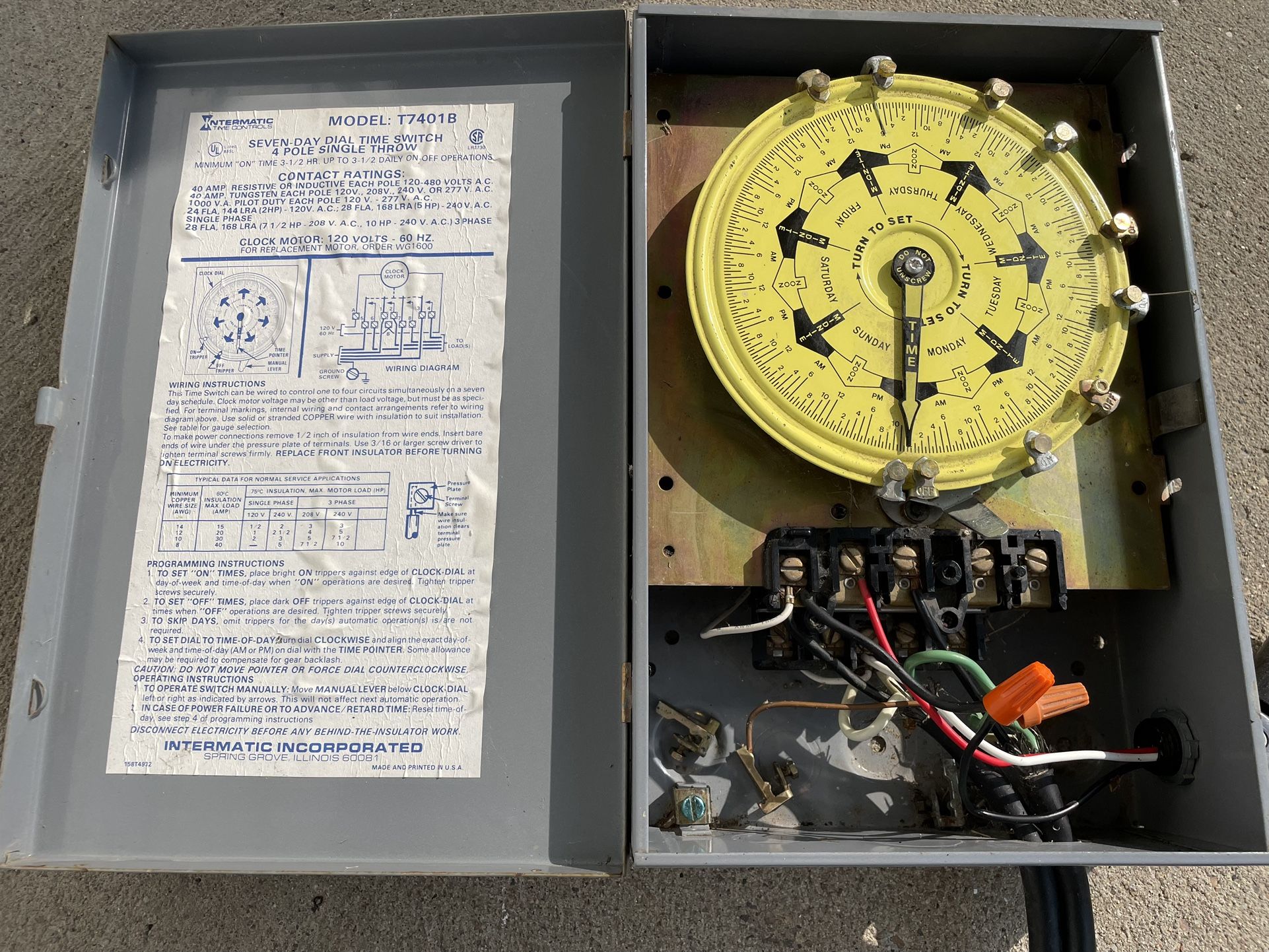 Intermatic Mechanical Time Switch devices (Two) and Landscape Lighting