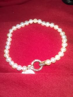 14 K Diamond and Pearls