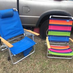 Nice Reclining Beach Chairs Only $20 Each Firm