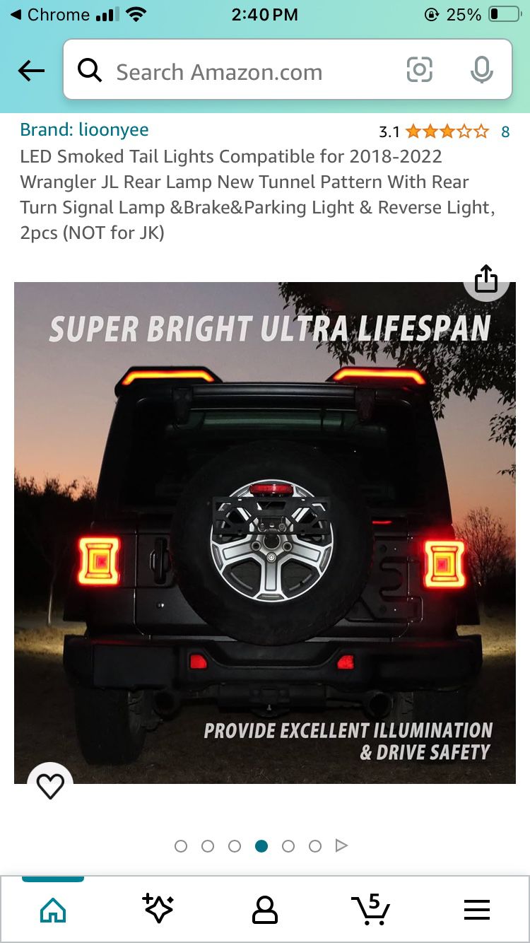 LED Smoked Tail Lights (Jeep)