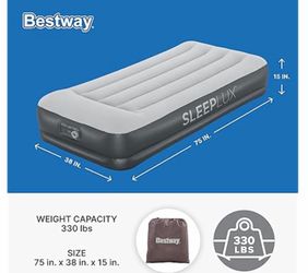 SleepLux Twin air mattress