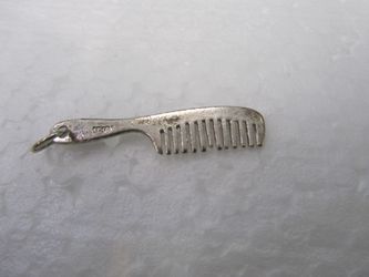 Vintage Sterling Silver Comb Charm