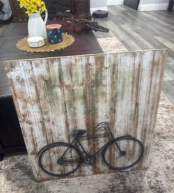 Home decor, bicycle theme wall art
