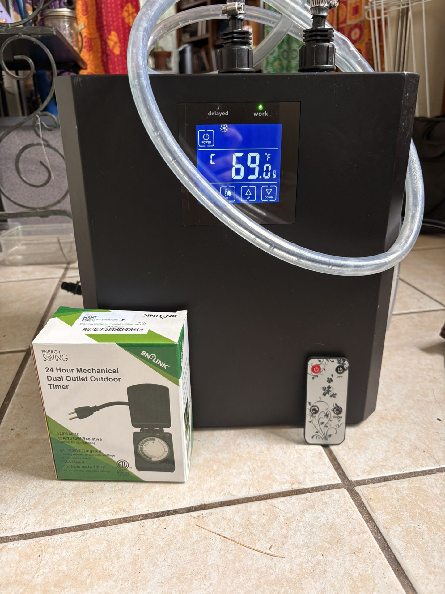 Cold Plunge Or Aquarium Chiller With Remote And Timer