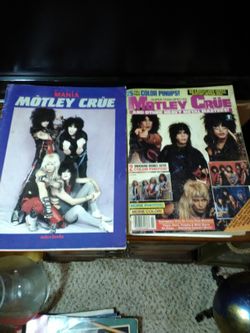 Motley Crue concert program and magazine from 80s