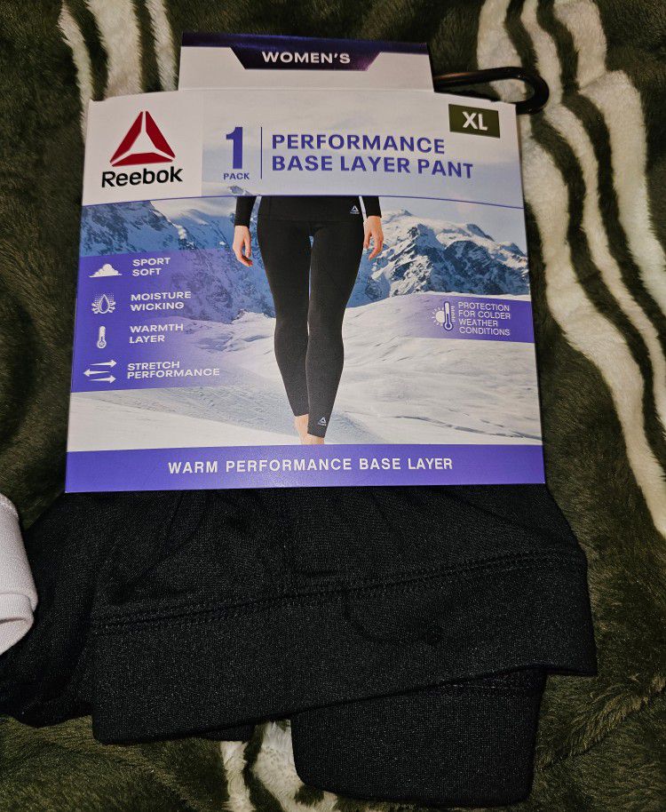 Womens Size XL Reebok performance Base Layer Pants