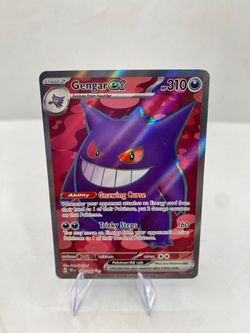 Pokémon Gengar ex 193/162 SV05: Temporal Forces Full Art Ultra Rare Holo 310 nm