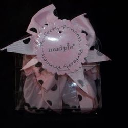 NIB Boutique Mud Pie Baby Girls Shoes Size 0-6M "Perfectly Princess" Shoes