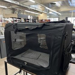 Feandrea Dog Soft Crate Collapsible Pet Carrier XL Portable - Black